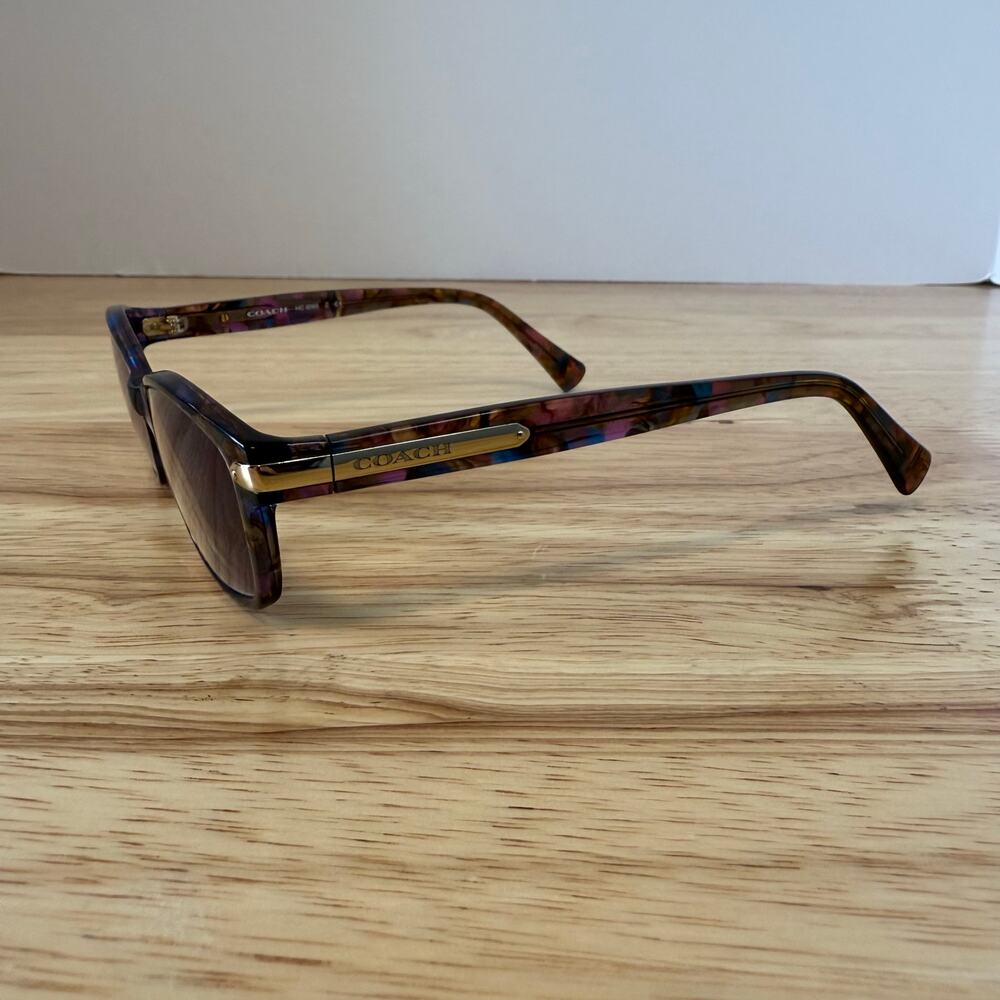 Coach HC6065Z 5288 Eyeglass Frames Confetti Purple 51-17-135 RX-Ready Glasses - Picture 8 of 11